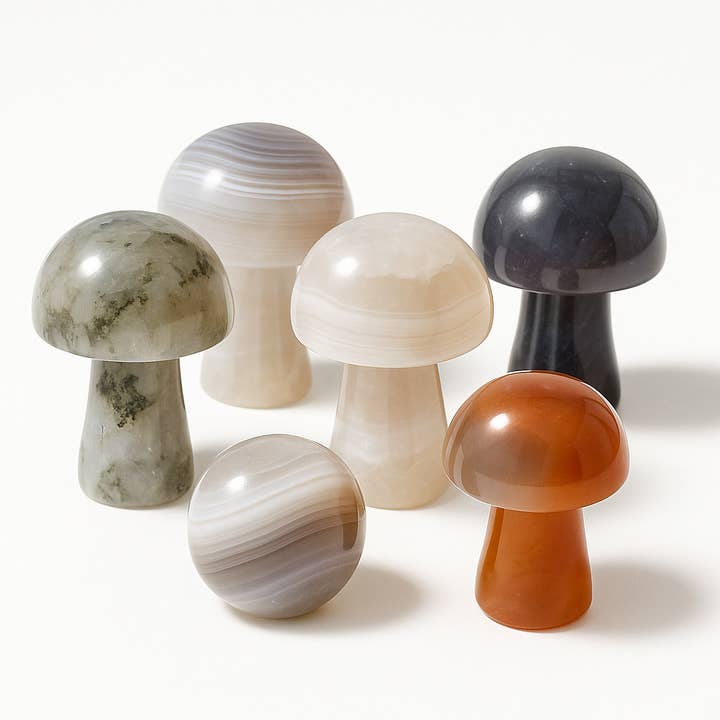 Mini Agate Mushroom Mix – Bulk 5KG Lot for wholesale by Kreateur Miami