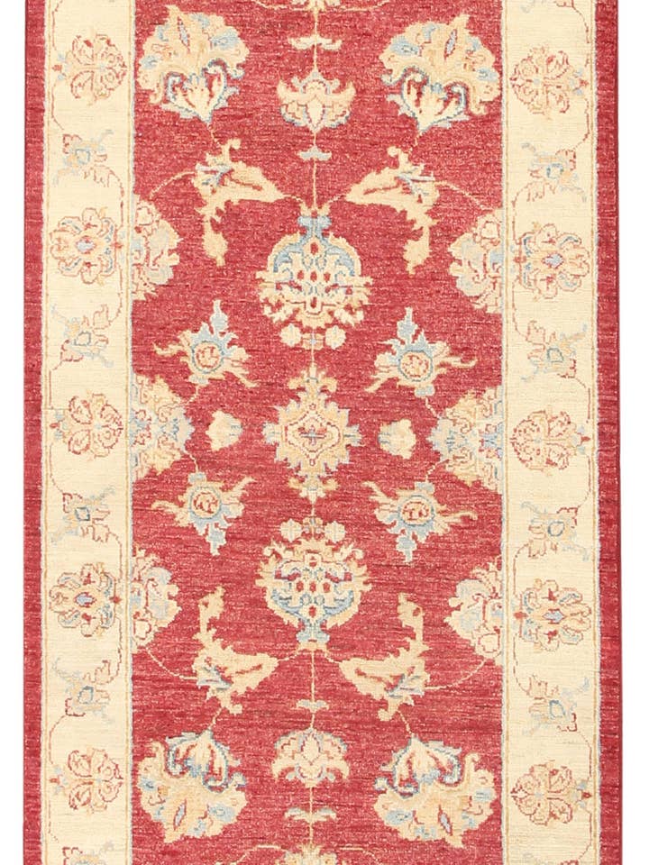 209x83cm Håndbundet Ziegler tæppe uldløbertæppe for engroshandel hos Zargarrugs