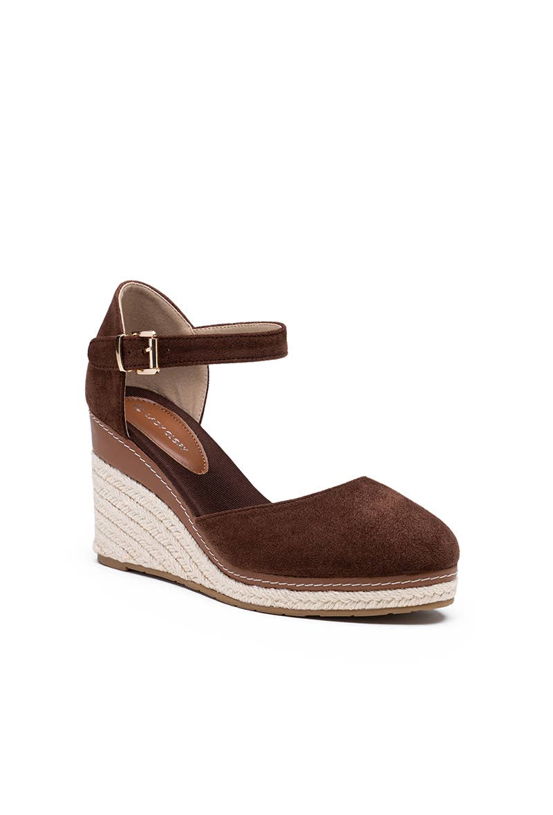LADY GLORY - Wholesale Wedges - Women's - Wedge espadrille sandals in suede7