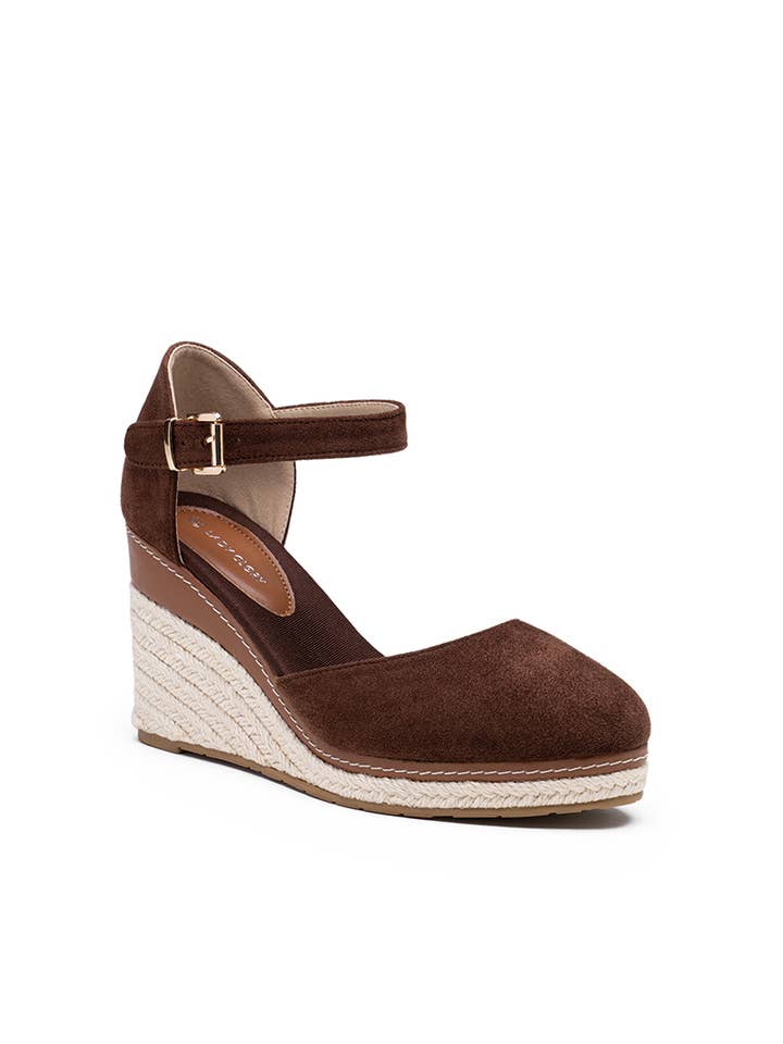 LADY GLORY - Wholesale Wedges - Women's - Wedge espadrille sandals in suede7