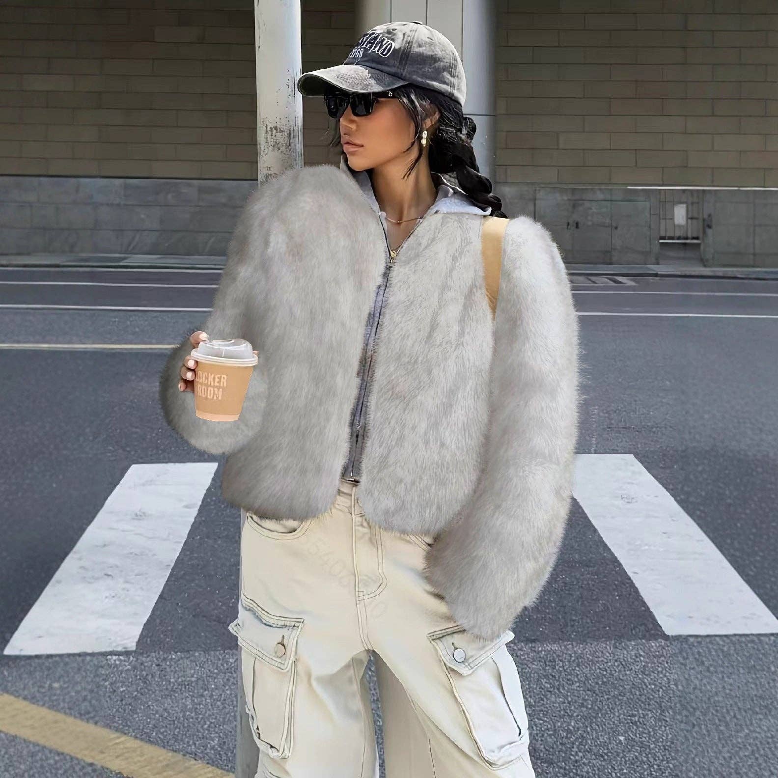 Marayn - Wholesale Jacket - Women's - Luxury Faux Fur Jacket Chic AutumnWinter European Style1