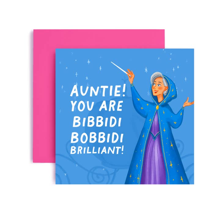 Tu es Bibbidi Bobbidi Brillante Carte d'Anniversaire Mignonne pour Elle pour la vente par Huxters