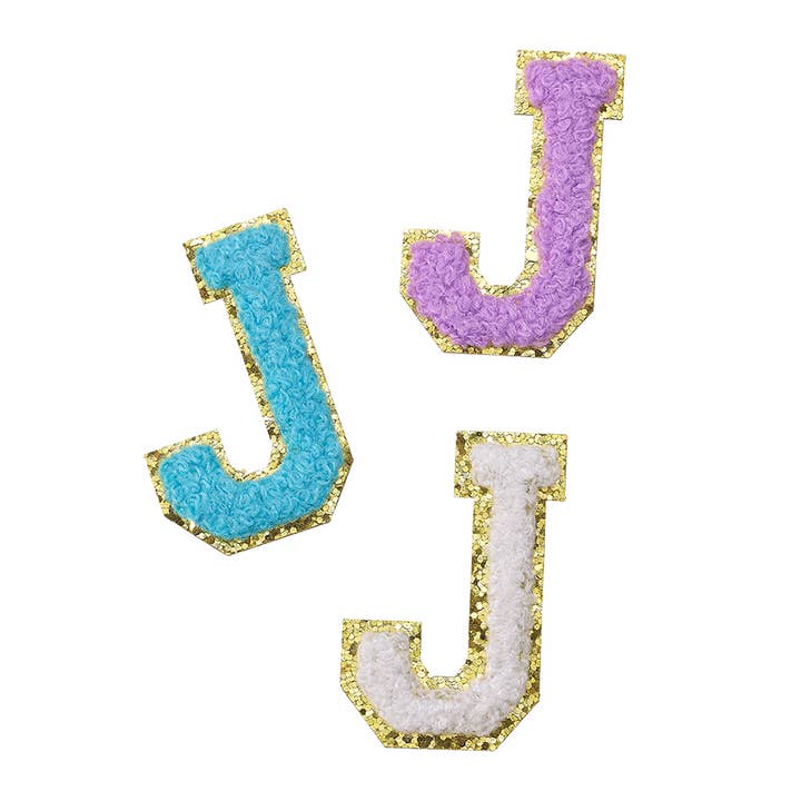 Top Trenz Inc - Wholesale Patch - Chenille Initial Sticker Patch Assorted Refill9
