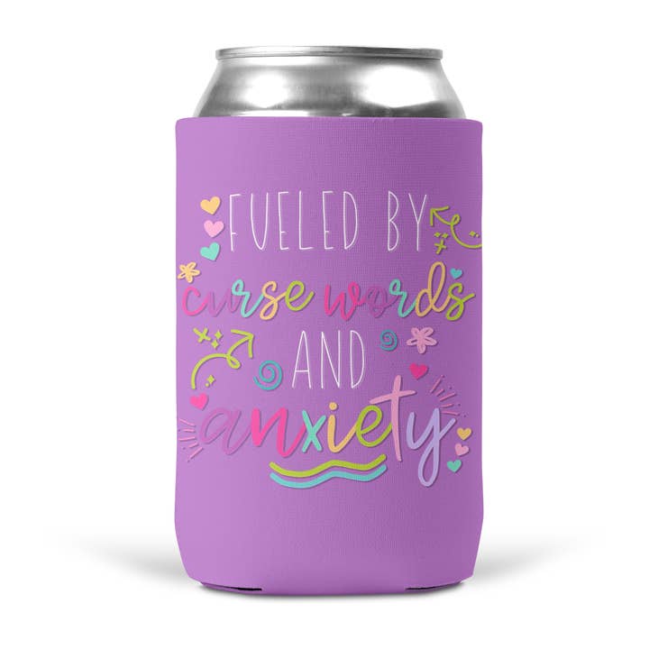 tcbco - Wholesale Drink Huggers & Koozies - Fueled By Curse Words And Anxiety Koozie3