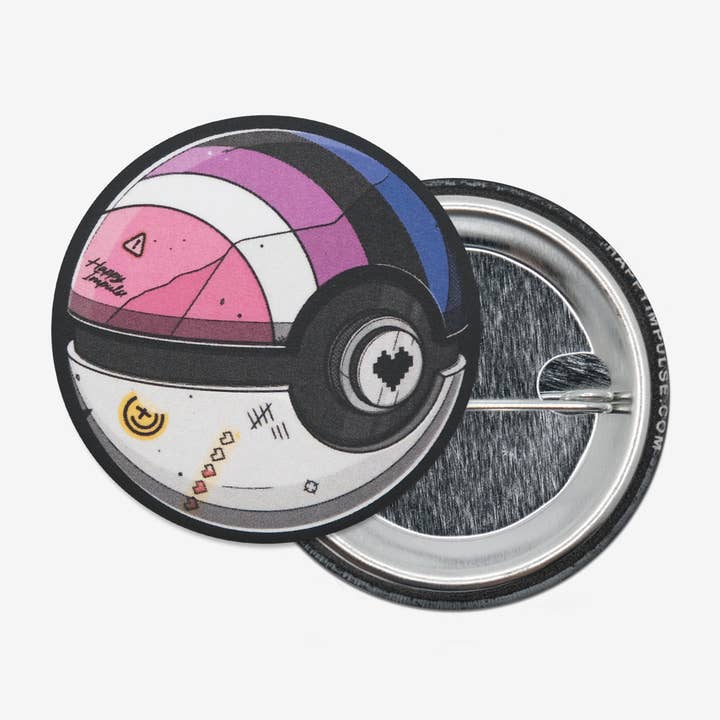 Botón de Poké Ball de género fluido para venta al por mayor de Happy Impulse