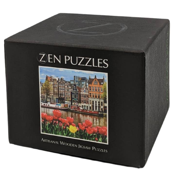 Zen Puzzles - Wholesale Puzzle - Adult - Amsterdam Landscape Wooden Jigsaw Puzzle1