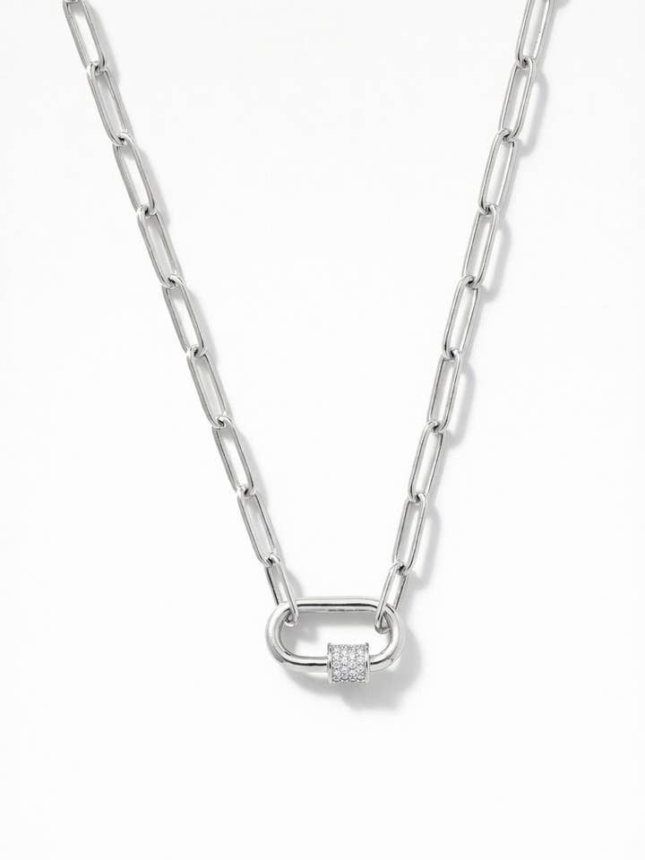 COLLIER MOUSQUETON EN ARGENT STERLING pour la vente par Native Gem