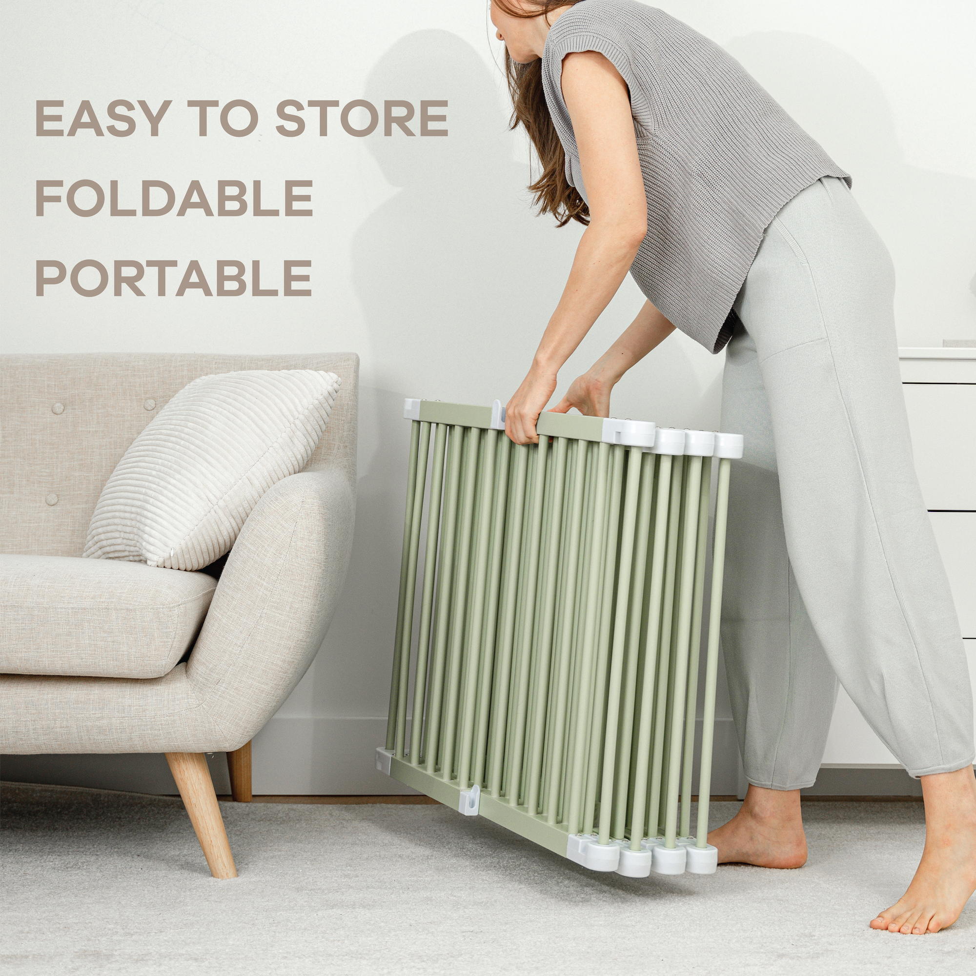 Comfy Cubs - Vendita all'ingrosso Tappetino da gioco - Bambini e neonati - Cancelletto per Bambini - Recinto Pieghevole in Legno di Pino di Comfy Cubs17