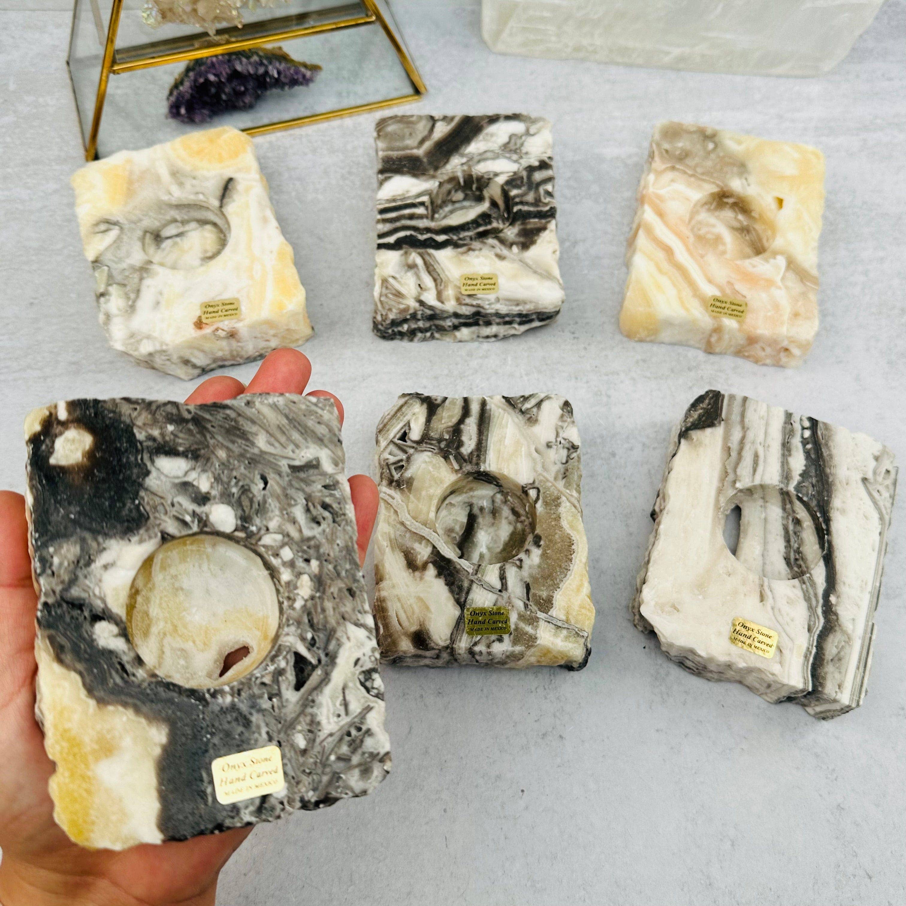 Rock Paradise - Wholesale Candle Holder - Mexican Onyx Crystal Candle Holder9