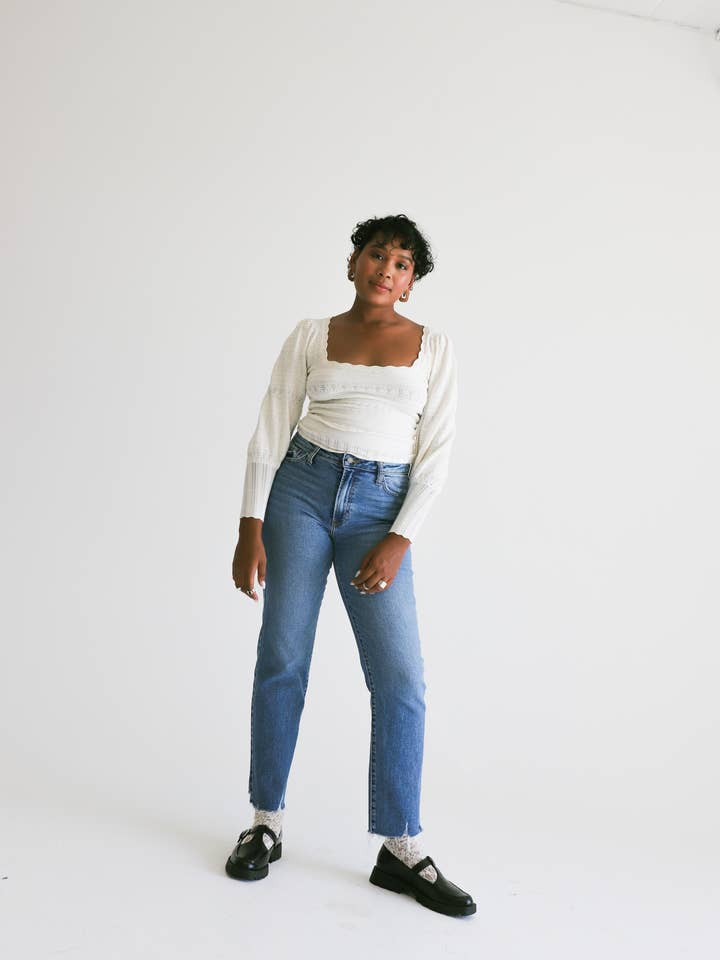 BP304J-E - MED - The Vintage Straight (uitgebreide maatvoering) voor wholesale door JUST BLACK DENIM