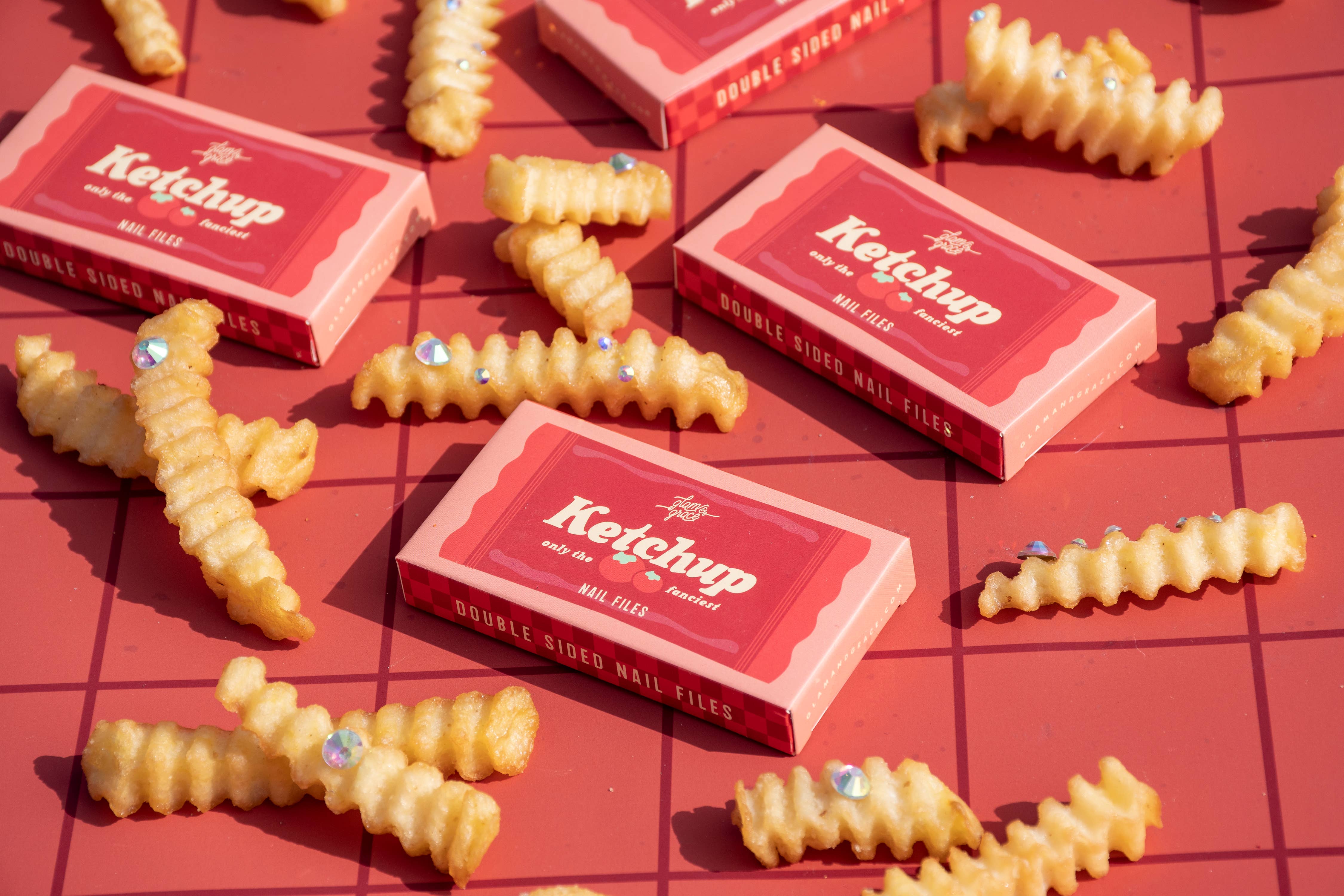 Glam & Grace - Vendita all'ingrosso Lime per unghie - Lime per unghie a forma di bustina di ketchup - Edizione limitata4