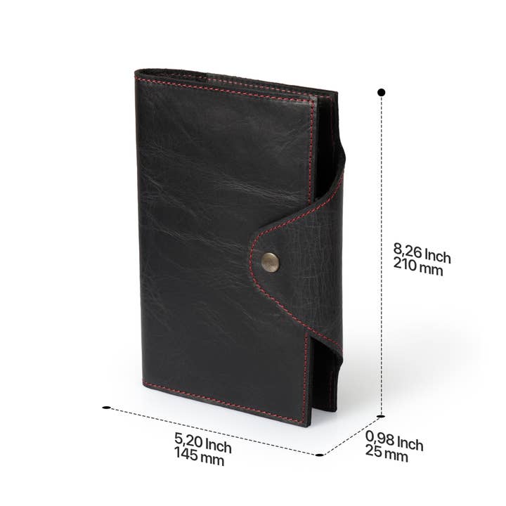 Londo - Wholesale Journal Cover - Londo Personalized Top Grain Leather Portfolio with Notepad (Snap Closure & Lock)81