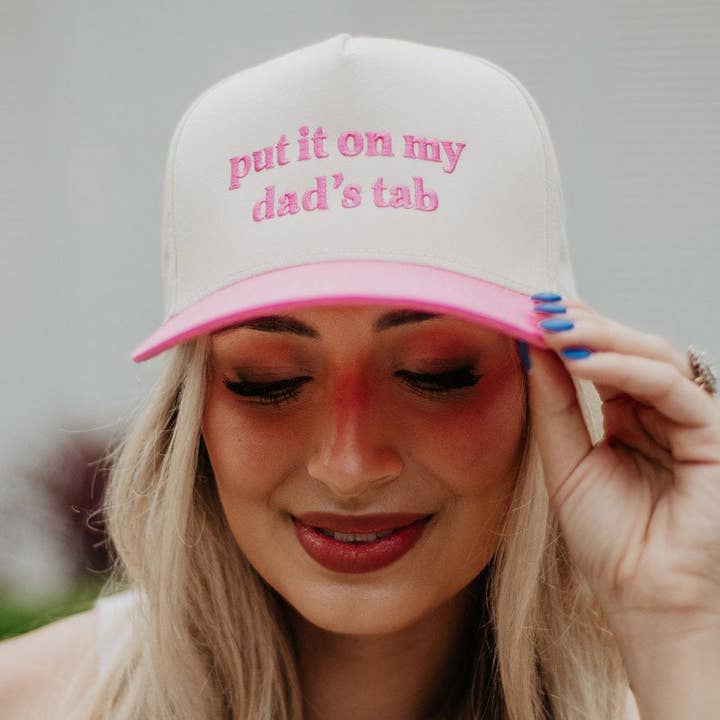 Put It On My Dad's Tab Wholesale Vintage Trucker Hat and other Purchase Wholesale put it on my dads tab hat. Free Returns & Net 60 Terms on Faire trending on Faire.