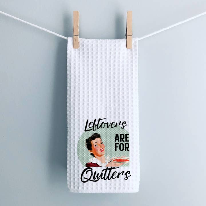 Waffle Weave Viskestykke - Køkken Håndklæde - Funny Retro Kone for engroshandel hos Jackson + Wyatt