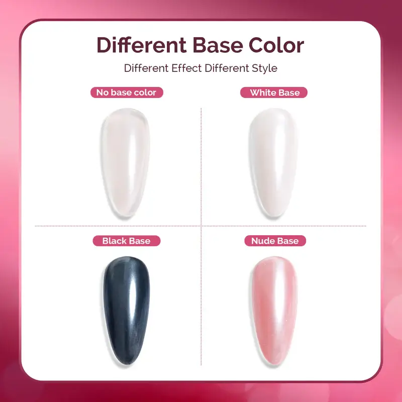 MELODYSUSIE – wholesale Nail polish – White Chrome Nail Powder3