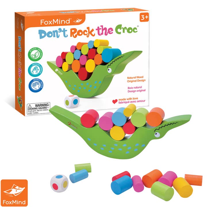FoxMind - Wholesale Wood Toy - Kids - Don't Rock The Croc1