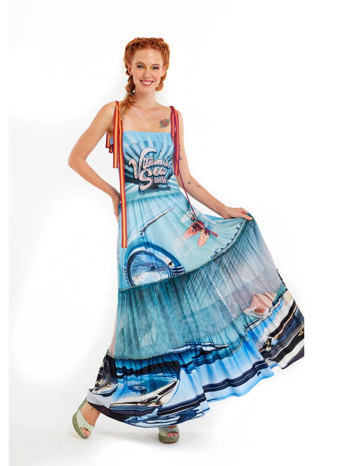 IPNG Design - Wholesale Jurk - Dames - Jurk rok lang - Vitamin Sea Inn2