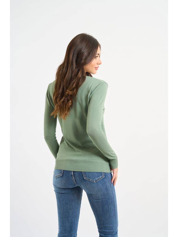 Indomina Italy - Wholesale Cardigan - Women's - Cardigan with Jewel Buttons5