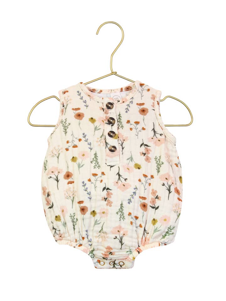 Lou Lou & Company - Wholesale Bodysuit (Non-Footed) - Baby - Cloud Muslin™ Bubble Romper - Rachel