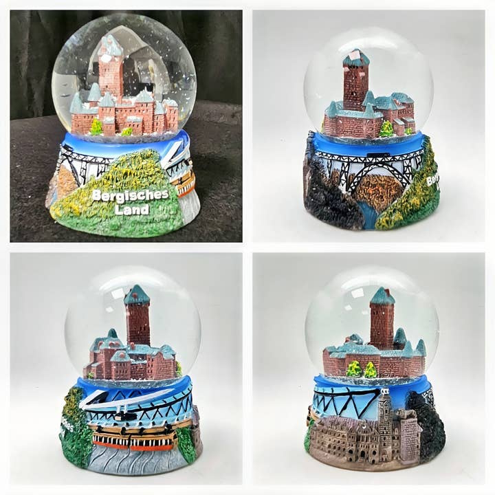 Schneekugelhaus - Wholesale Snow Globe - Souvenir snow globe Bergisches Land with Schloss Burg4
