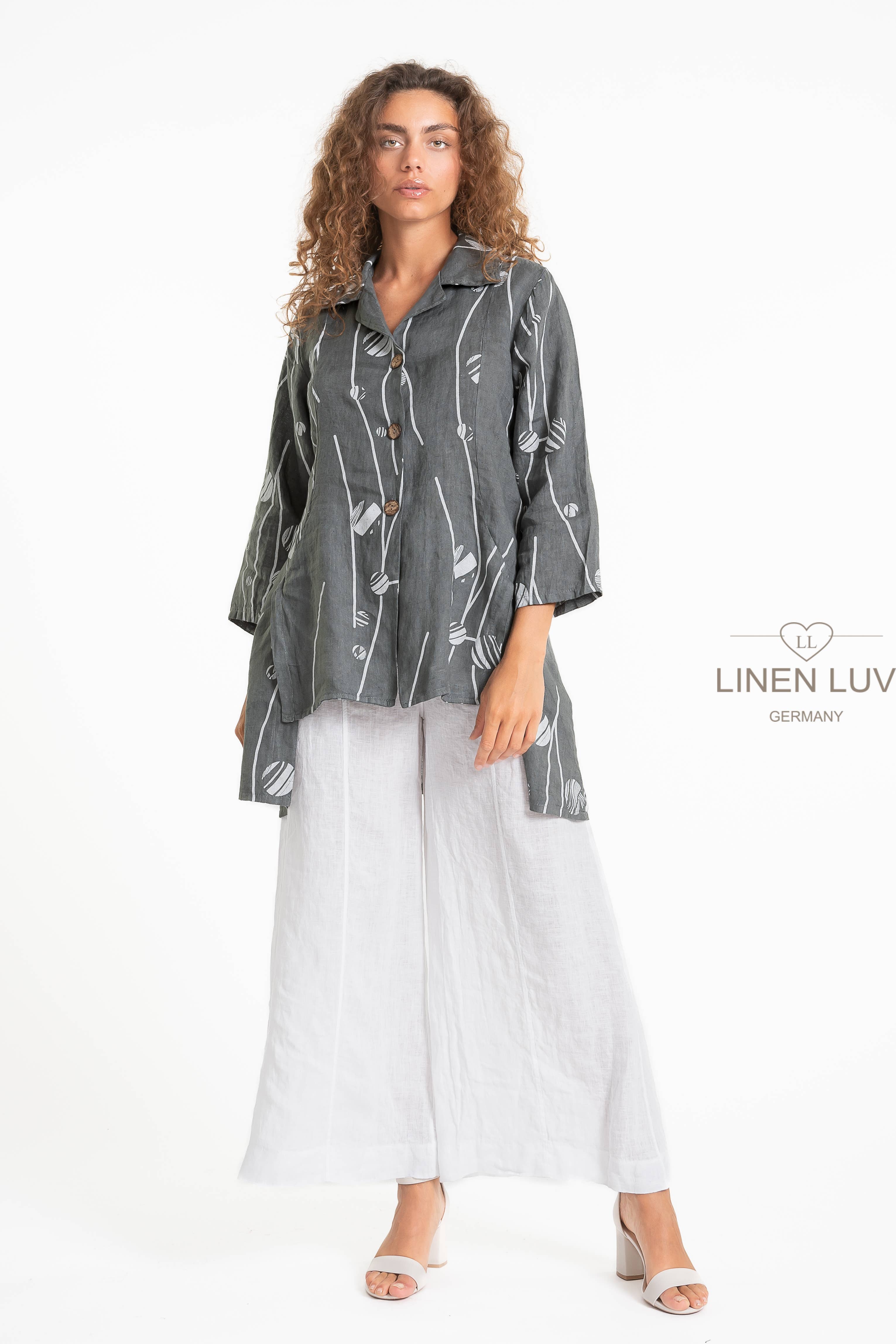TOPO SS25 - French Linen Shirt Linen Luv (TP1556P-112) for wholesale on Faire