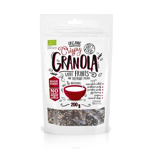 Bio Fruity Granola With Beetroot 200 g for wholesale by Diet Food