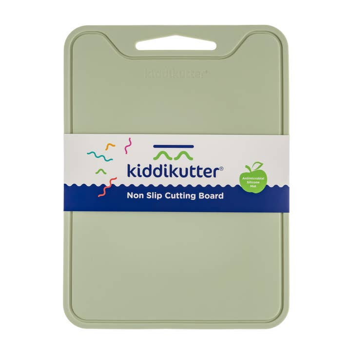 KiddiKutter Silicone Cutting Board Sage for wholesale by KiddiKutter child safe knife
