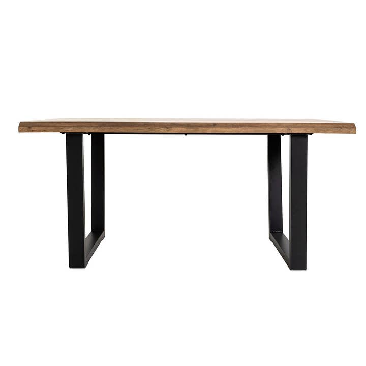 Gdeco - Vente Tables d'appoint - Table industrielle avec pieds rectangulaires