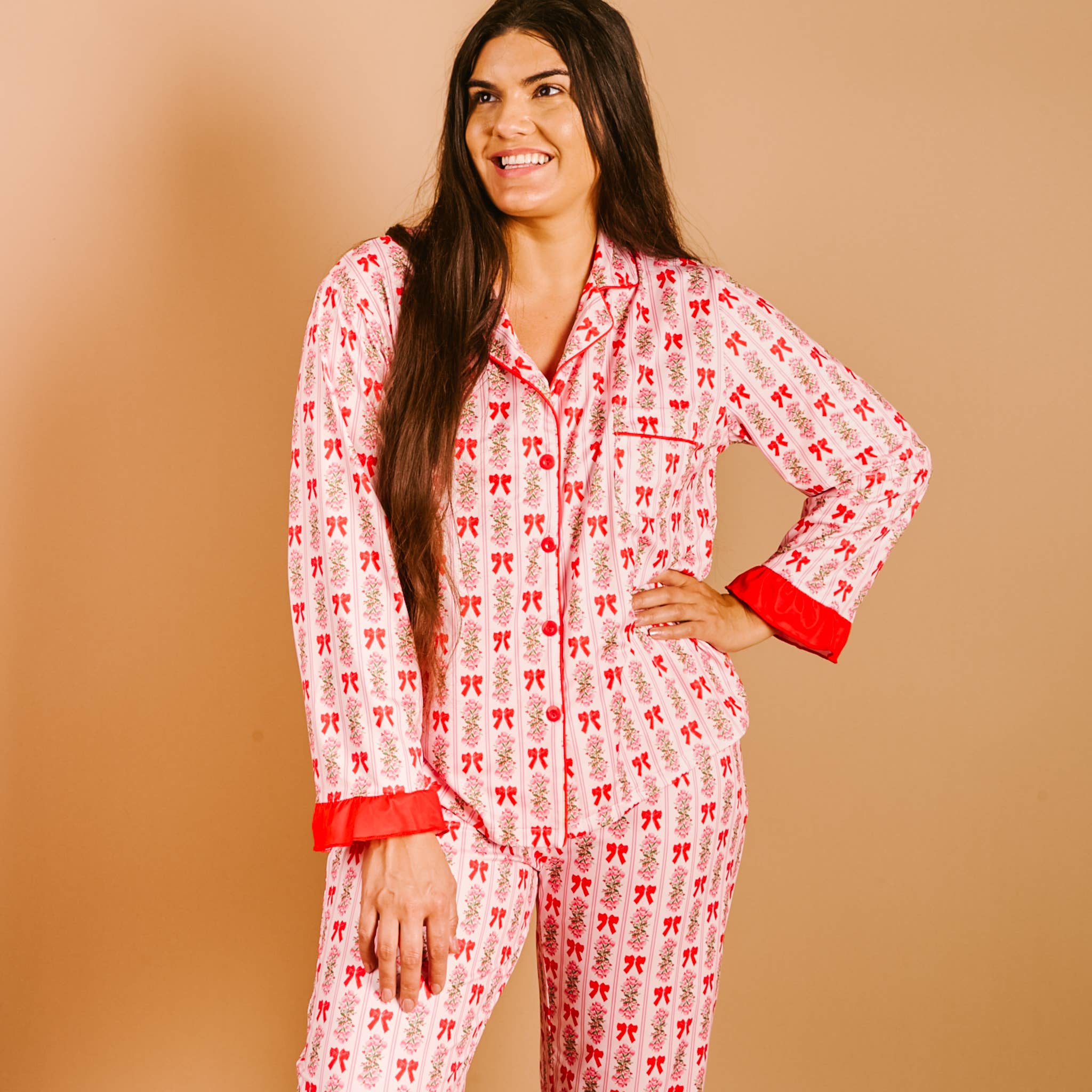 The Darling Effect - Wholesale Sleepwear Set - Women's - Sweet Dreams Pajama Pants Set-Oh So Merry2