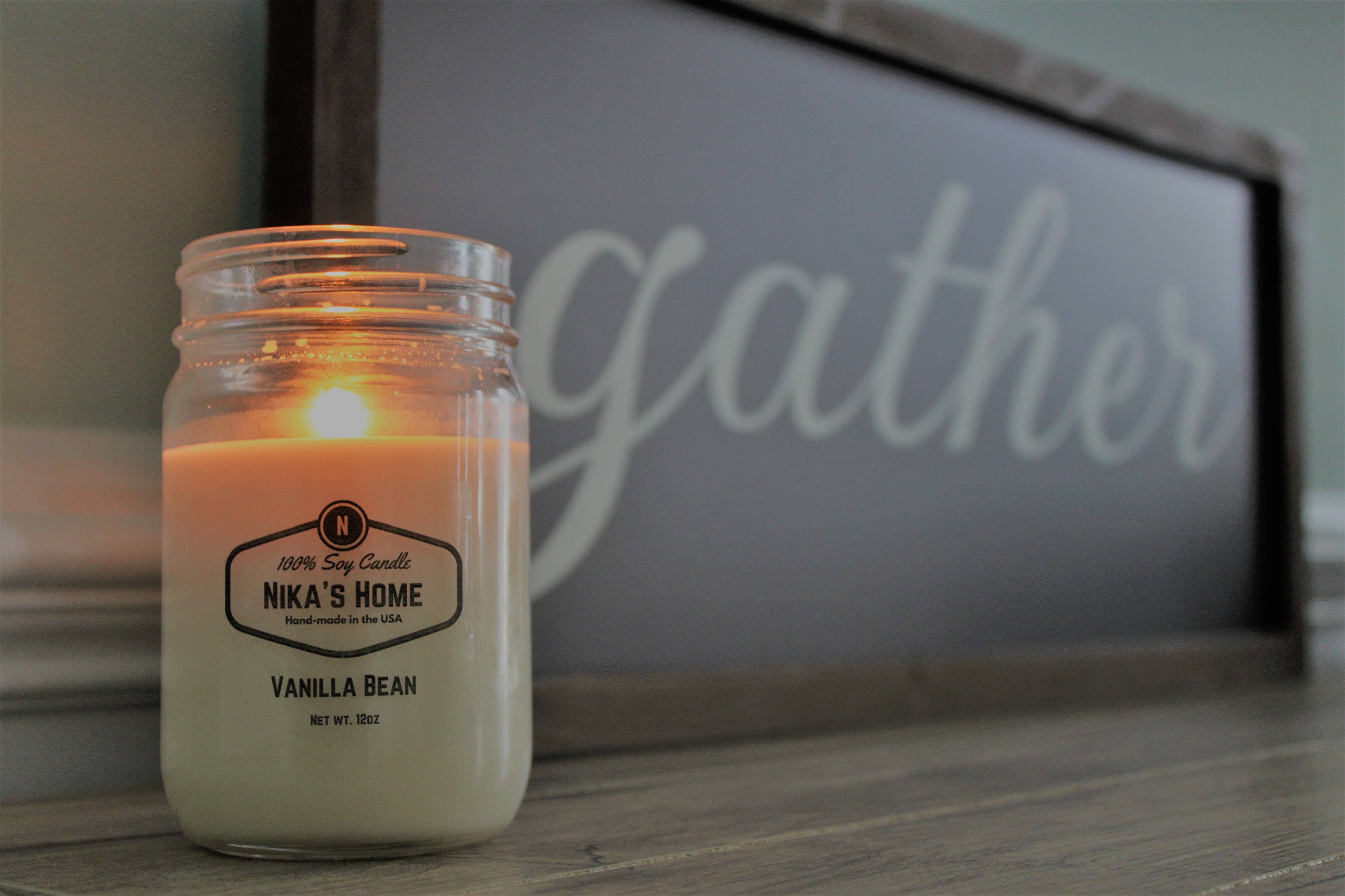 Nika's Home - Wholesale Jar/Filled Candle - Vanilla Bean3