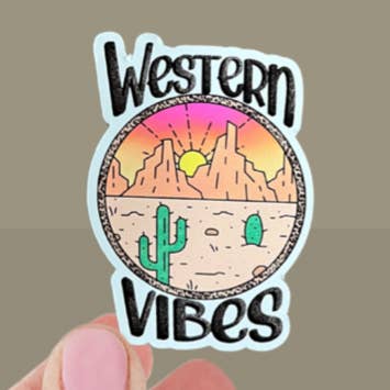 Western Vibes Sticker voor wholesale door Top Flight Designs Wholesale