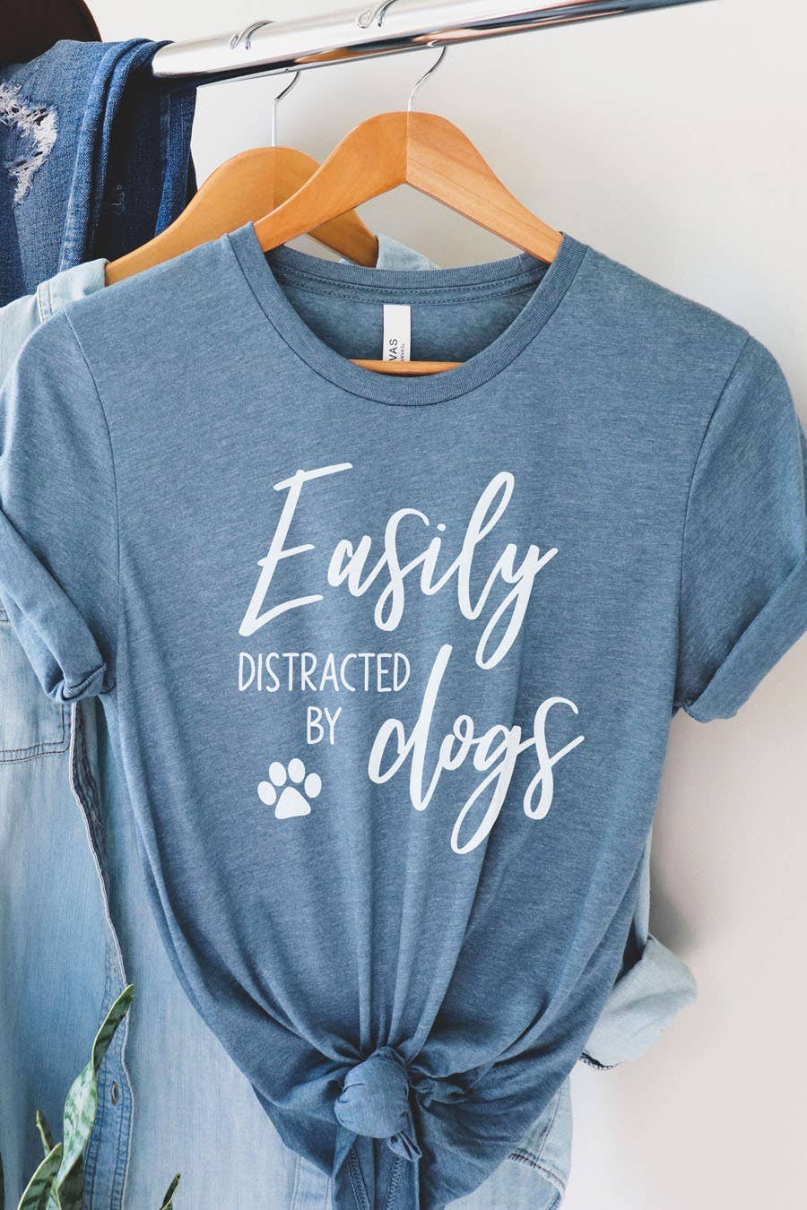 Bella Me - Venta al por mayor Camiseta serigrafiada - Mujer - Camiseta gráfica Easily Distracted By Dog3