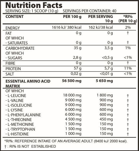 BMXX Sports Nutrition - Wholesale Protein/Superfood Powder - EAA MAXX - 400g2