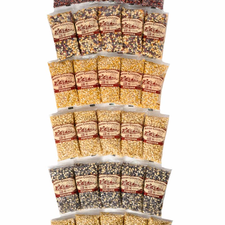 Amish Country Popcorn - Wholesale Retailer Sample - Food & Drink - 30ct/4oz Popcorn Sampler