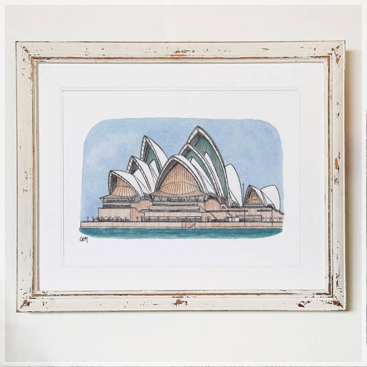 Sydney Opera House - A3 Art Print for wholesale by Erlenmeyer Art