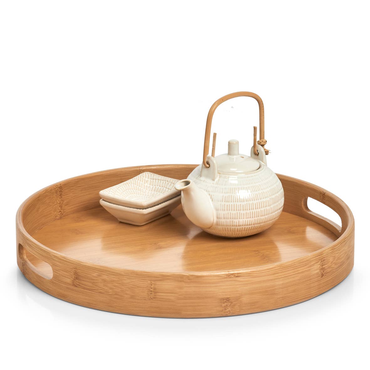 natura Vassoio rotondo in bamboo n. 2 in vendita all'ingrosso su Faire1