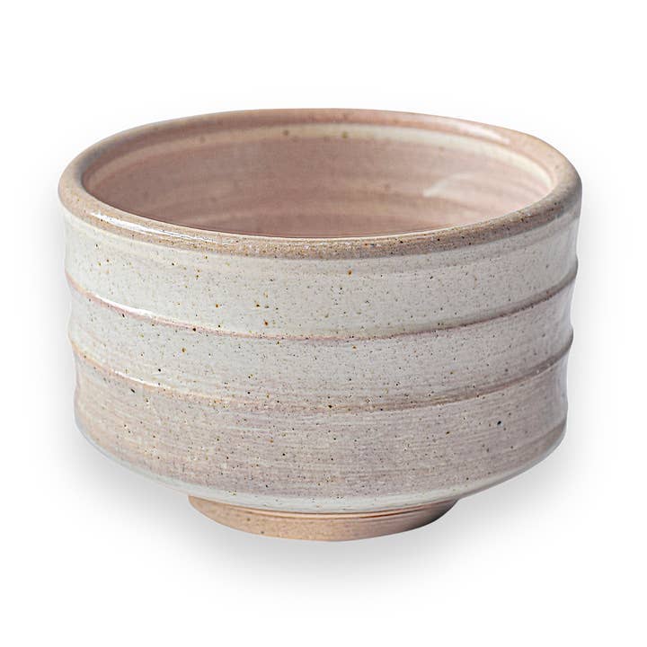 Beige keramisk matchaskål för wholesale av Aprikalife