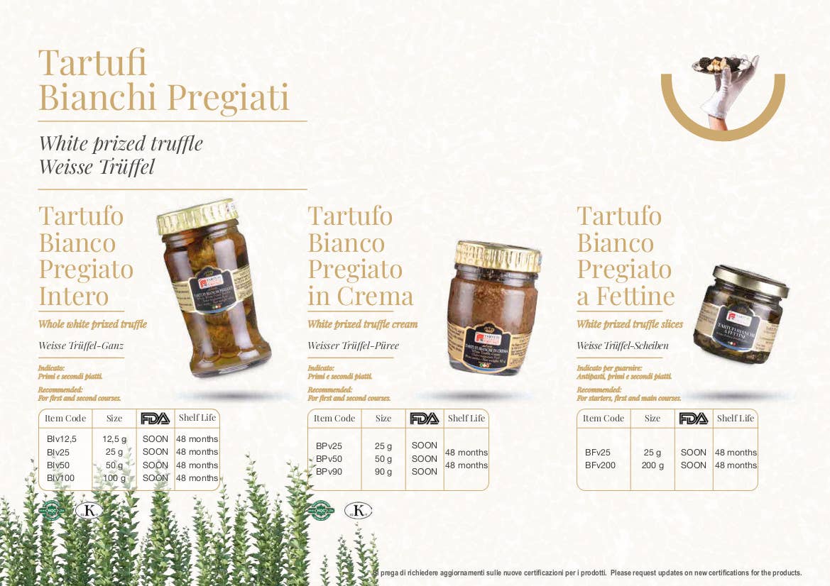 Metina SAS – wholesale Sauce – White truffle cream 50 grams2