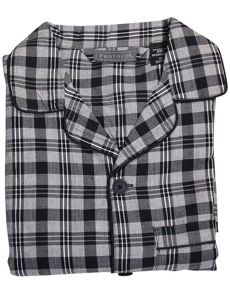 Eastern Off Price - Wholesale Sleepwear Set - Men's - Protocol - Mens Big Broadcloth Long Sleeve Pajamas4