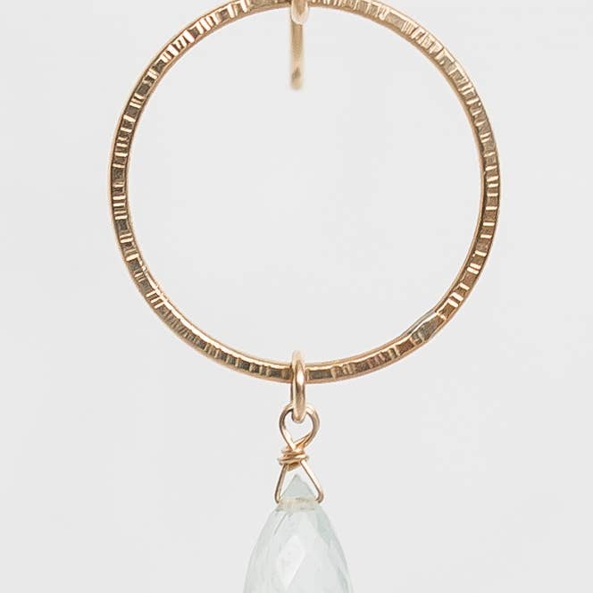 Aerlume - Wholesale Dangle Earrings - Ondine Aquamarine Earrings1