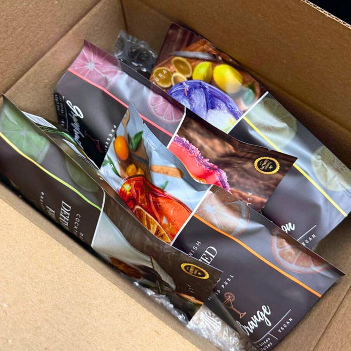 PRESERVED PEEL - Wholesale Dried/Dehydrated Fruit - Save 10% ⎮ 4 PACK Dehydrated Fruits⎮ LIME - LEMON - ORANGE - GRAPEFRUIT⎮ PREMIUM COCKTAIL GARNISHES1