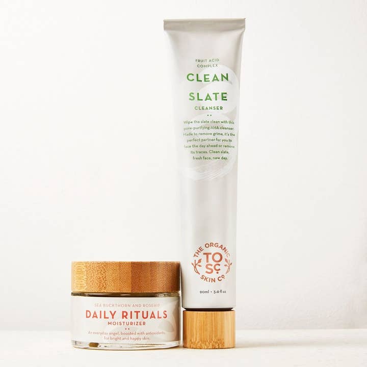 The Organic Skin Co. - Wholesale Facial Cleanser - Clean Slate - Organic Face Cleanser with AHA for Acne