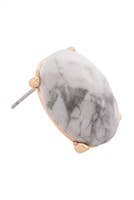 MYS Wholesale Inc - Wholesale Stud/Post Earrings - Faceted Oval Stone Post Earrings9