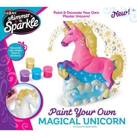 Shimmer 'N Sparkle Paint Your Own Magical Unicorn Set for wholesale by Cra-Z-Art
