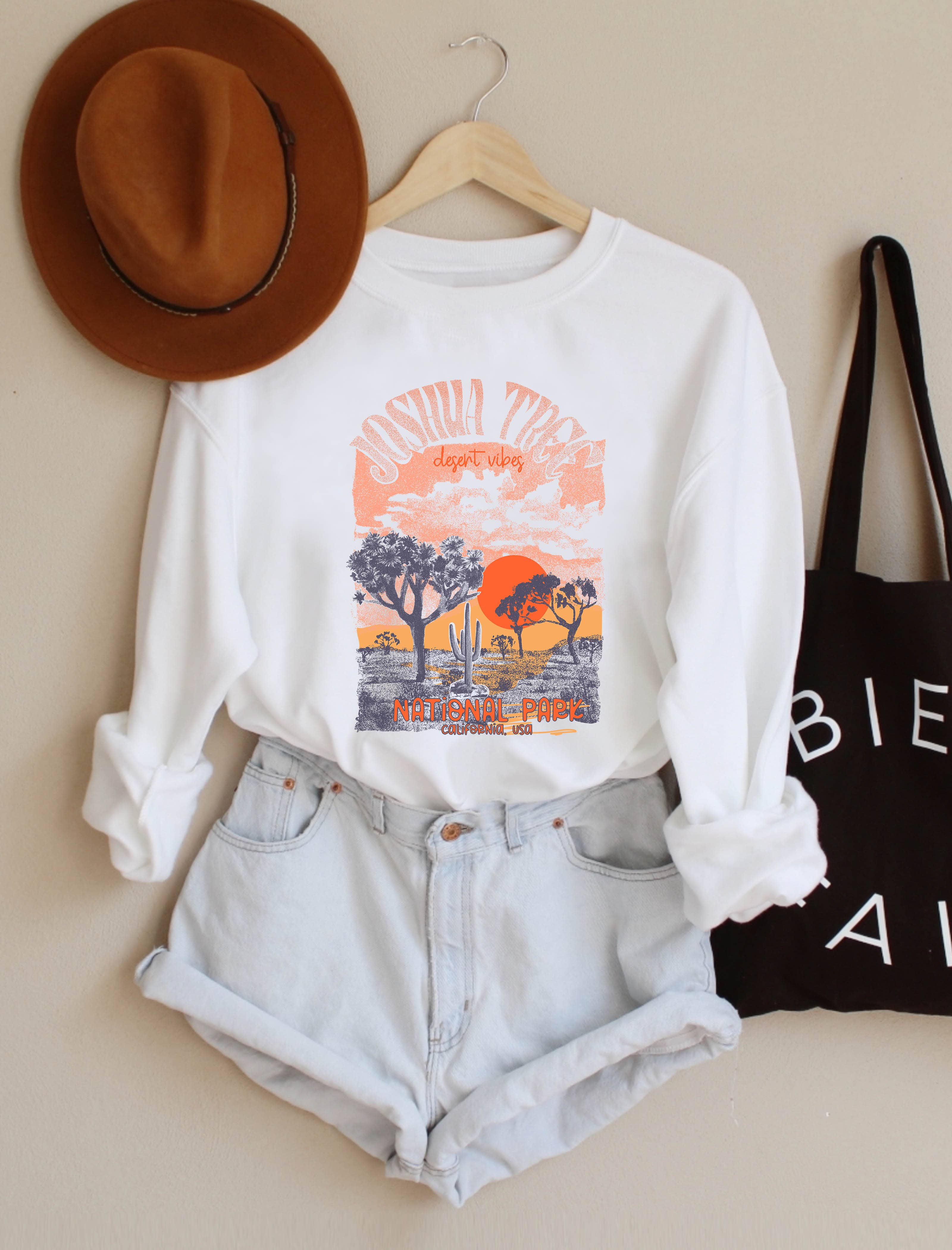 PINK NABI - Wholesale Graphic Sweatshirt - Women's - Graphic sweatshirt - Joshua tree Desert vibes0