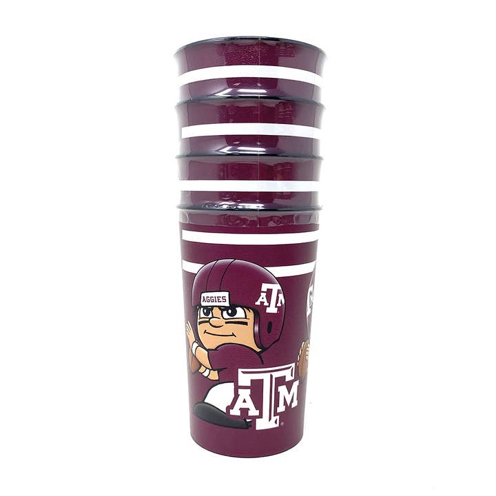 Texas A&M Party Cup 4-Pack for wholesale by Party Animal, Inc.