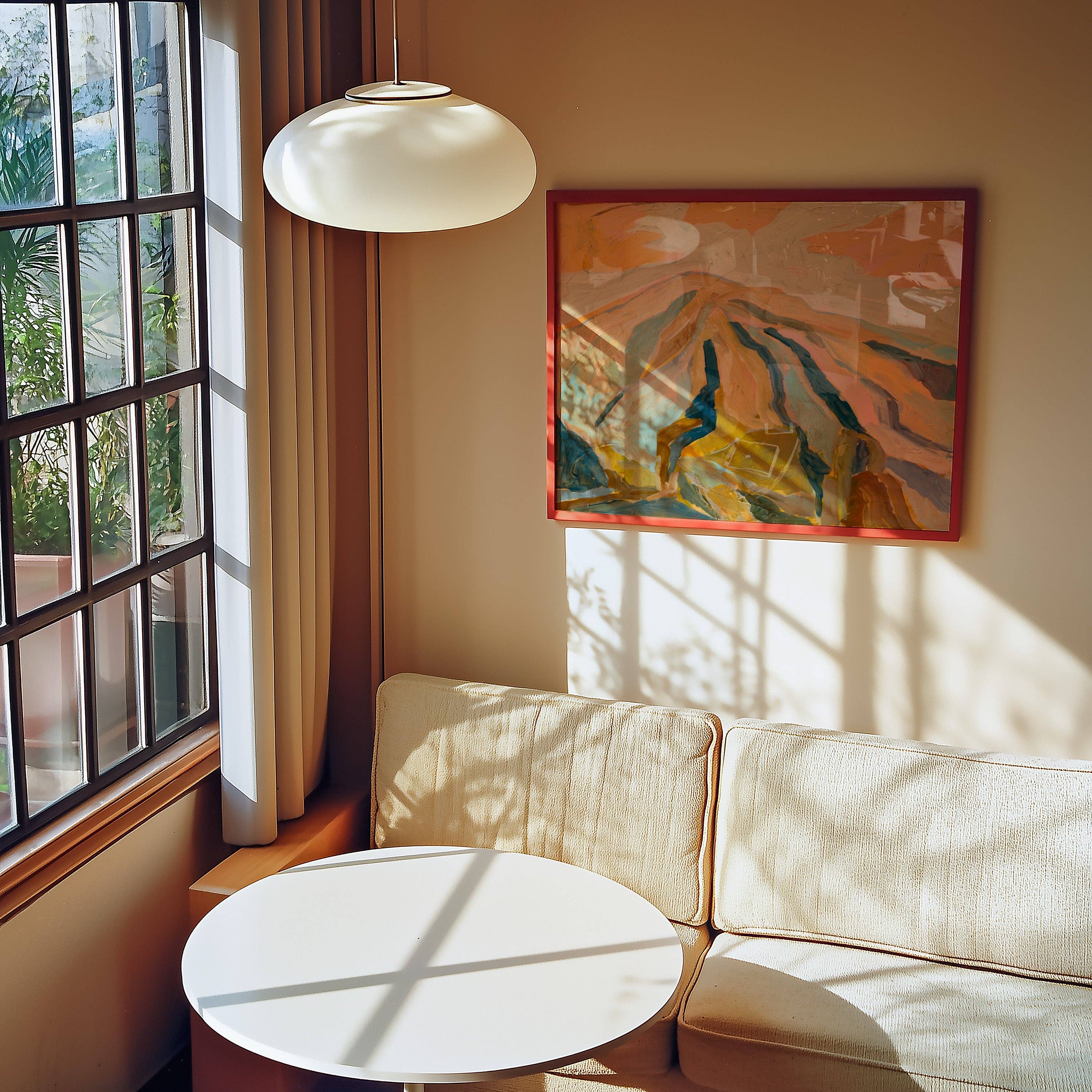 El Baker Art - Wholesale Art Print - Neutral Abstract Mountain Landscape Wall Art Print5