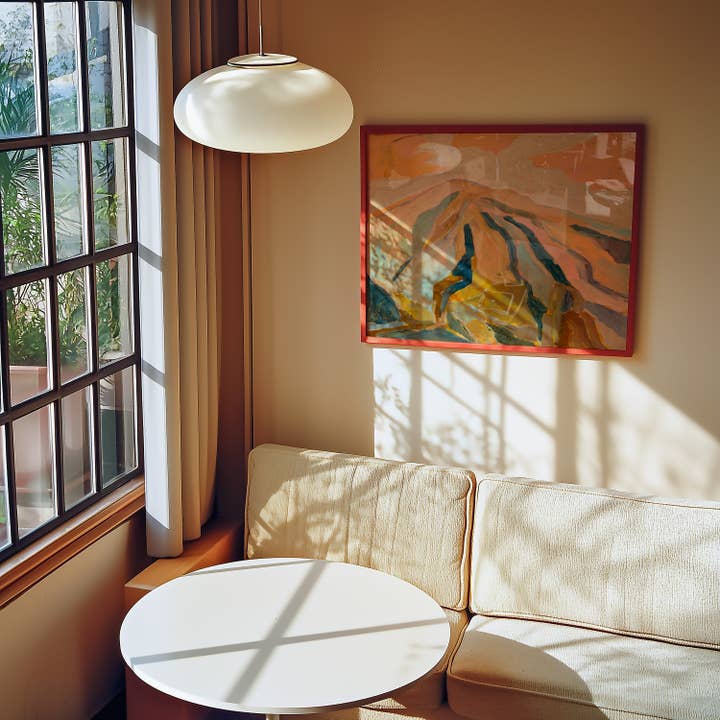 El Baker Art - Wholesale Art Print - Neutral Abstract Mountain Landscape Wall Art Print5