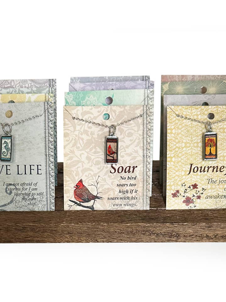 Displaypakket met kleine rechthoekige hangers met kaart voor wholesale door SPIRIT LALA LLC