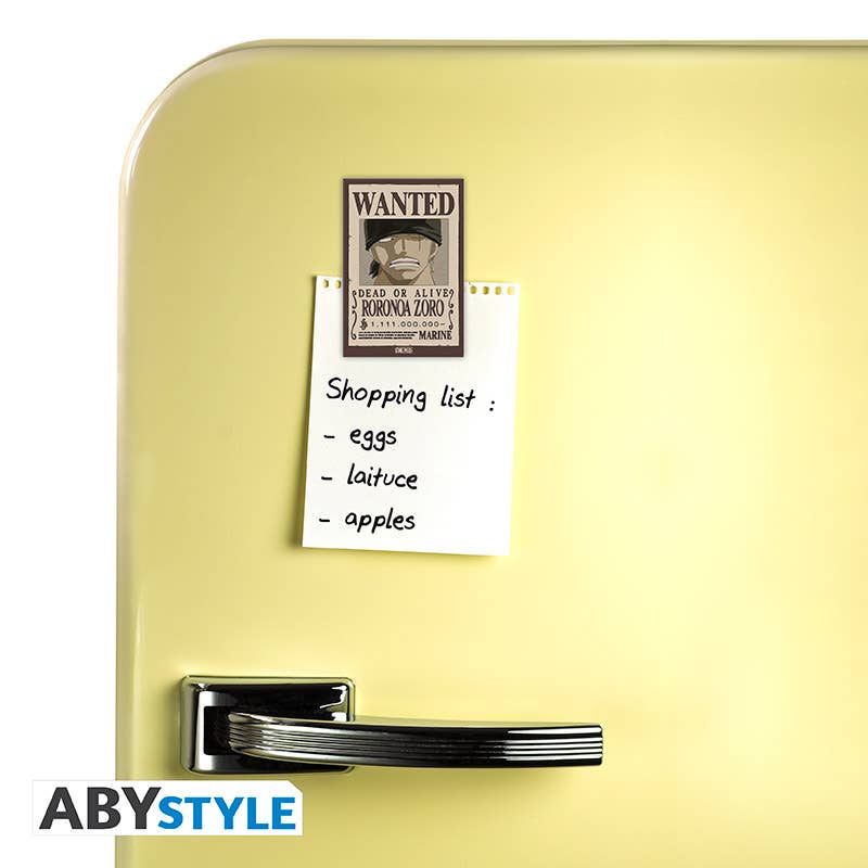 ABYstyle - Wholesale Magnet - One Piece - Wanted Zoro Magnet  3